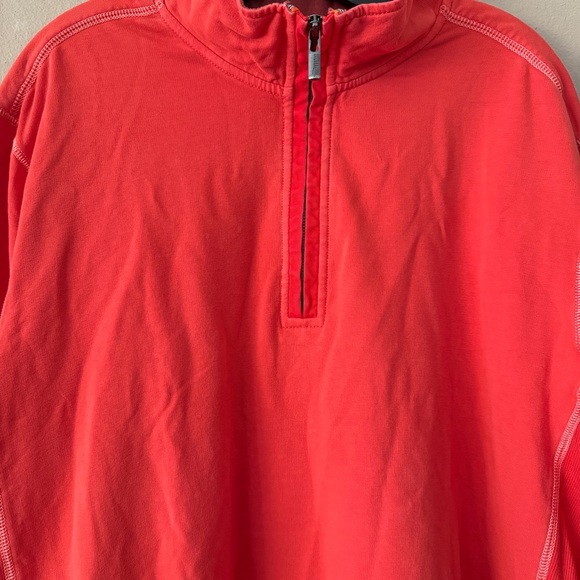 Tommy Bahama Red Quarter Zip Up Sweatshirt Size XXL - Picture 2 of 8